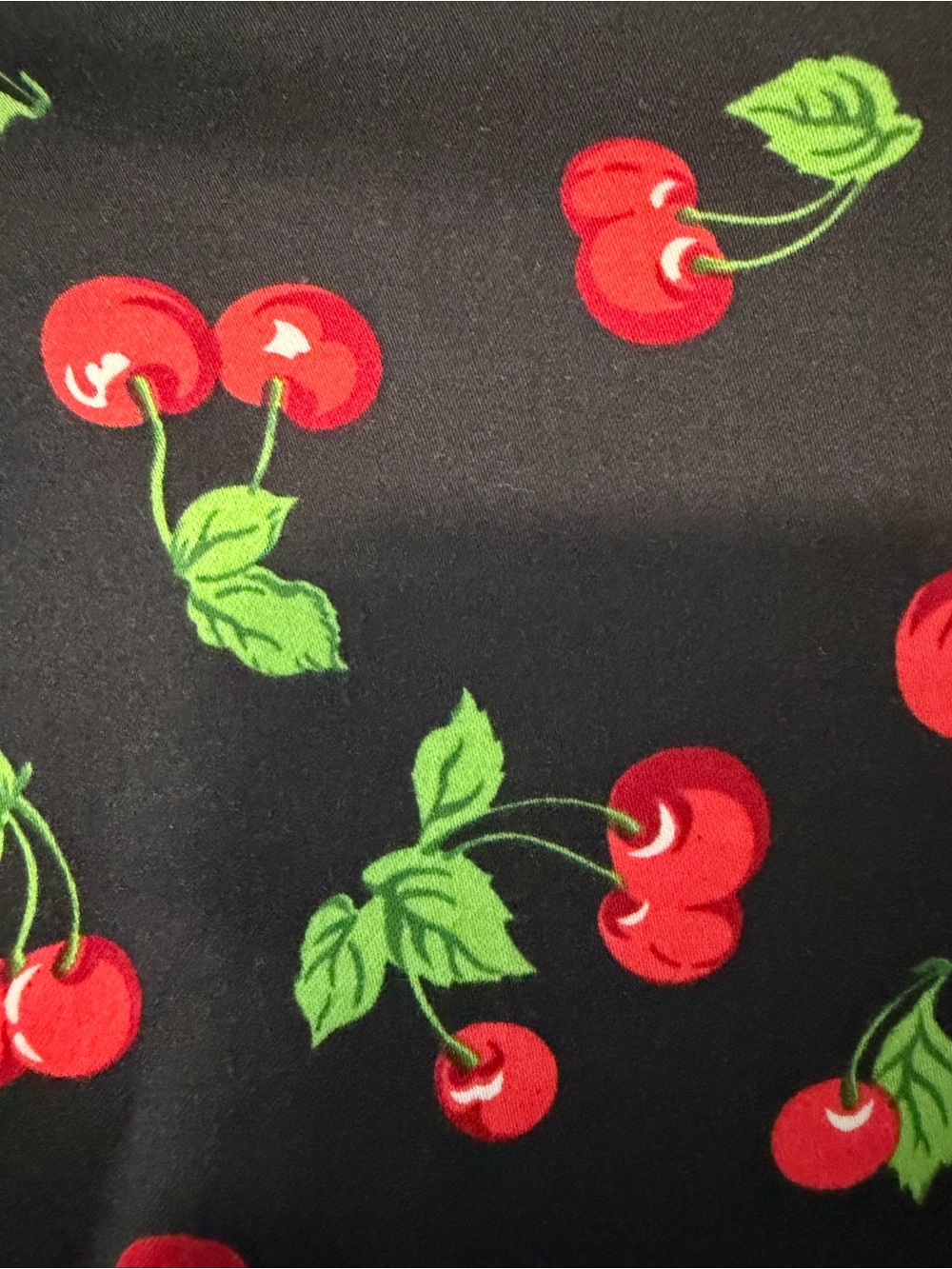 Pinup Couture Black Cherry Print Wiggle Dress Sz S Coquette Retro Bombshell 50’s - Picture 9 of 15
